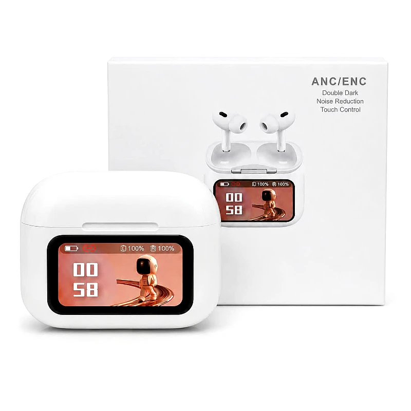 E9 Pro Touch Screen Wireless Earbuds - Product Image
